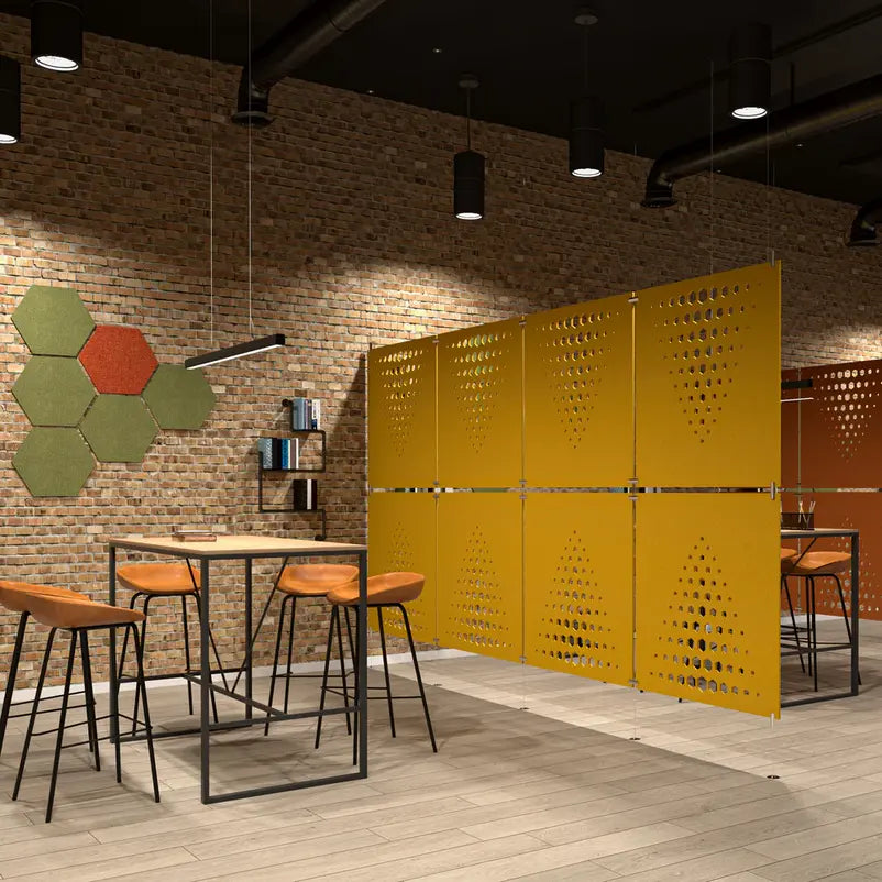 Akoestisch paneel van vilt | Blauw paneel van vilt | DECIBEL winkel - Afbeelding 2