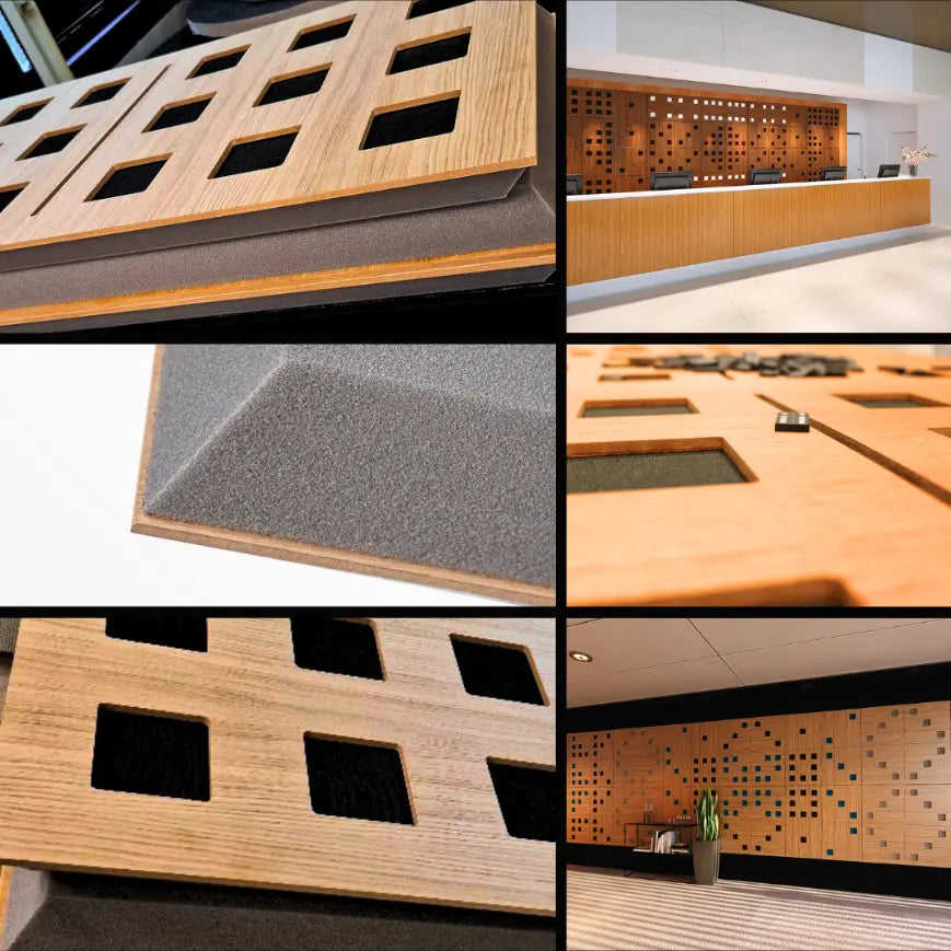 Domino DP10 Akoestisch houten geperforeerd textielpaneel - DECIBEL Shop - Afbeelding 6